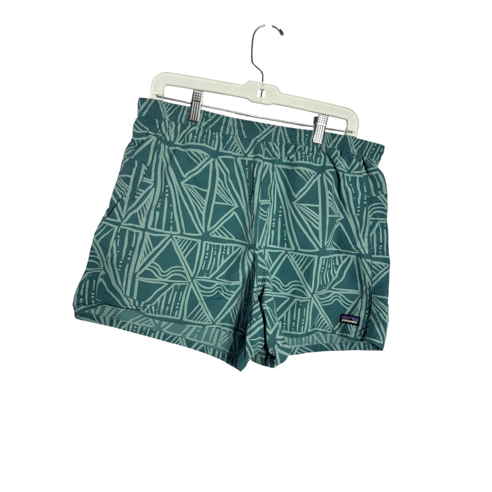 Patagonia women's baggies 5" shorts large patterned outdoor gorpcore